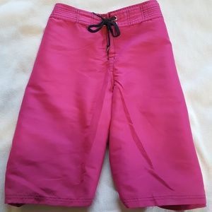 Plus size hot pink board shorts / swim shorts.